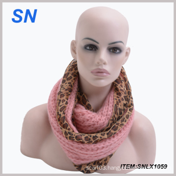 New Style Winter Acrylic Knit Infinity Scarf for Lady